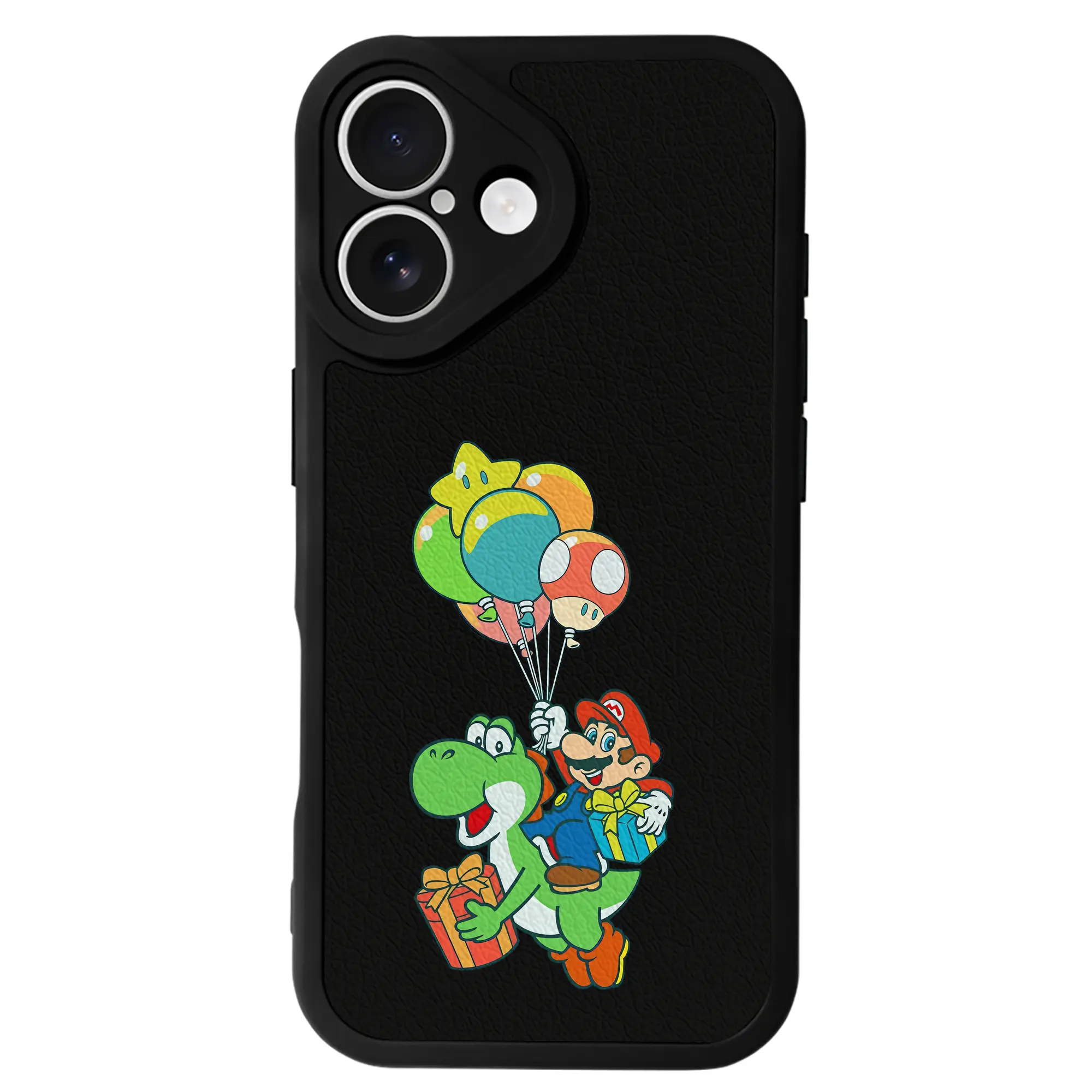 マリオ グッズ ヨッシー - IPhone 16シリーズ対応 ・ シリコンスマホケース ・ レザー調 ・ 高精度フィット ・ 耐衝撃 ・ ワイヤレス充電対応 ・ 精密カット